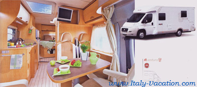Italy-Vacation  Motorhome - Milano Pilote Aventura ,Your best Vacation to Italy . info , tips for your RV holiday caravan